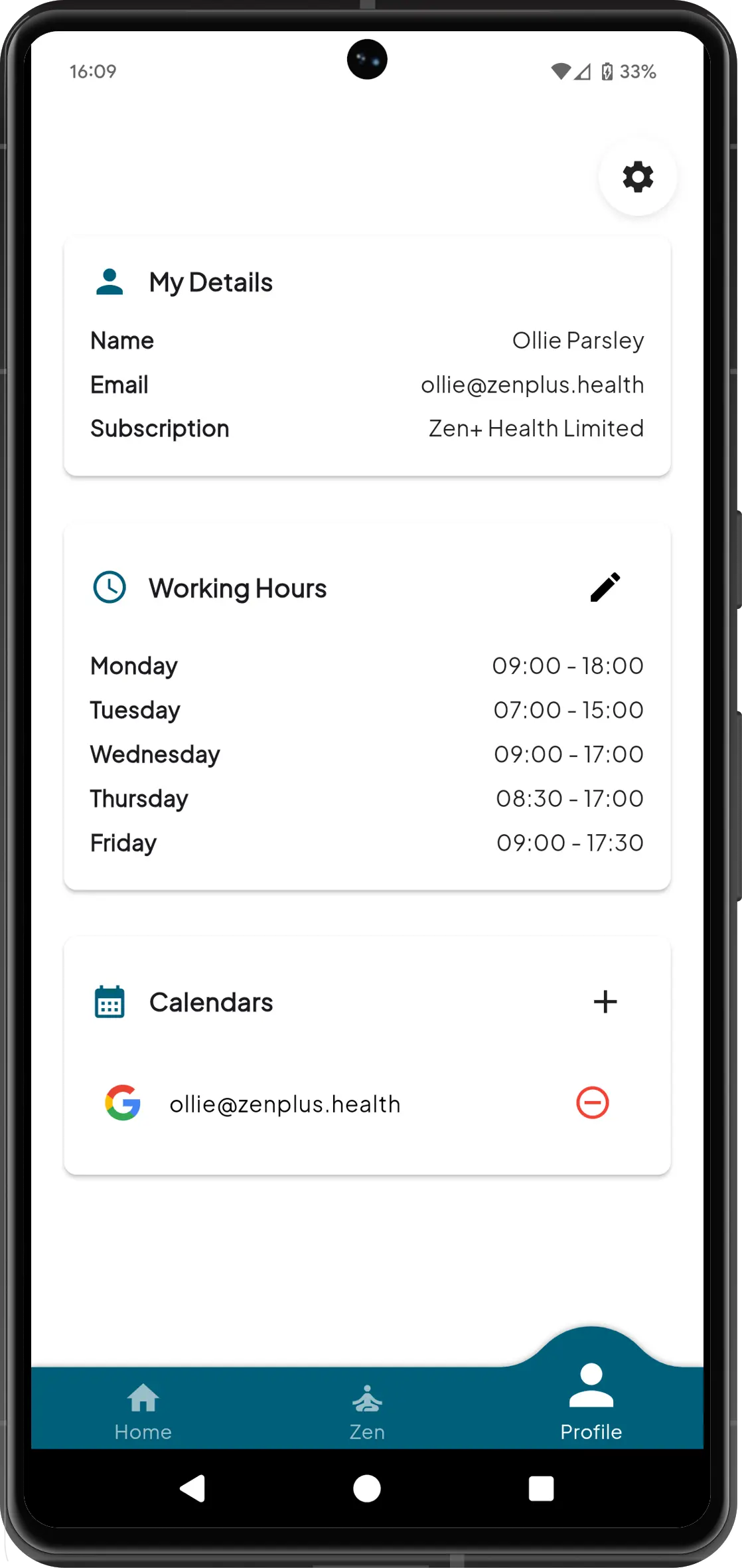 Employee wellbeing program user profile and analytics