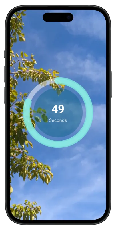 Zen+ Health guided micro-break screen