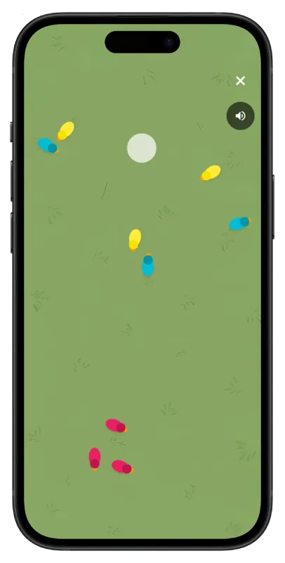Zen+ Health duck-sort focus game screen