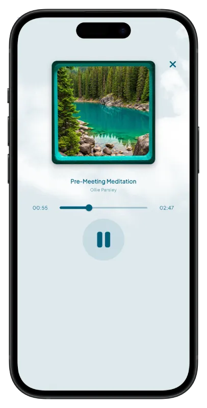 Zen+ Health guided meditation screen