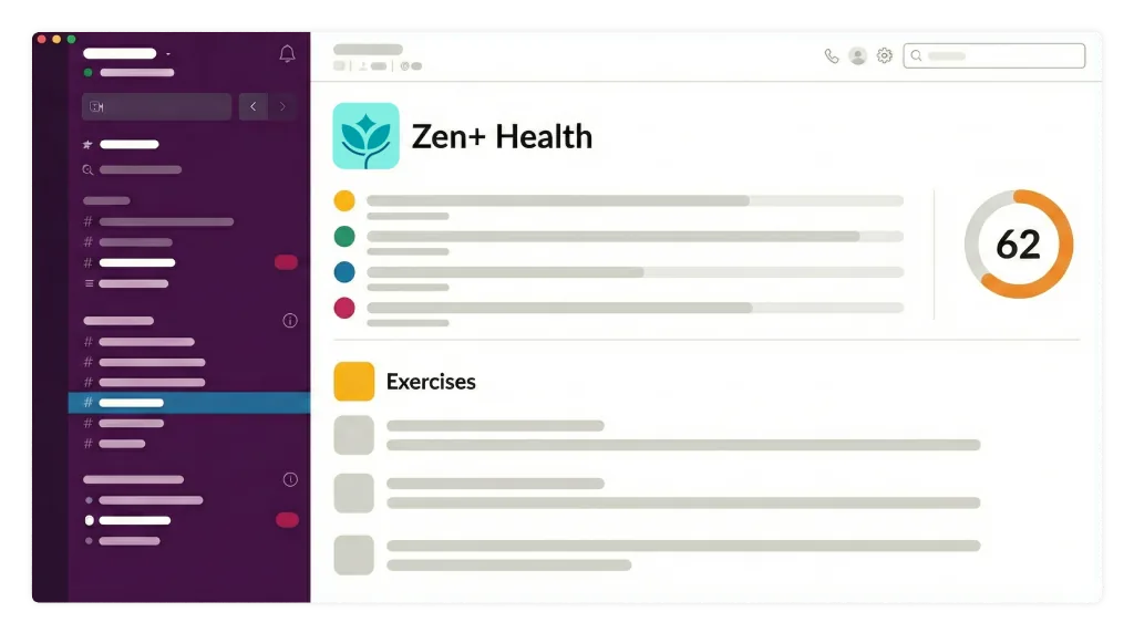 Zen+ Health in Slack